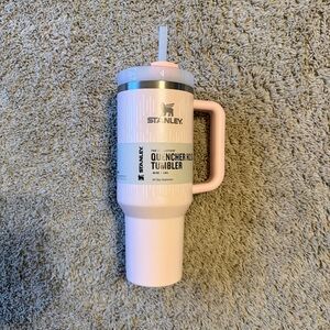 Stanley Light Pink Quencher Tumbler with Straw